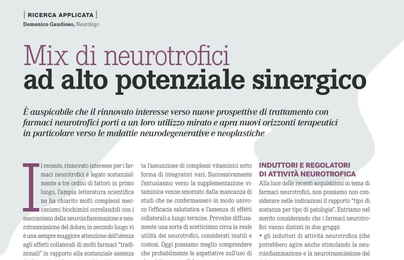 Mix di Neurotrofici ad alto potenziale sinergico