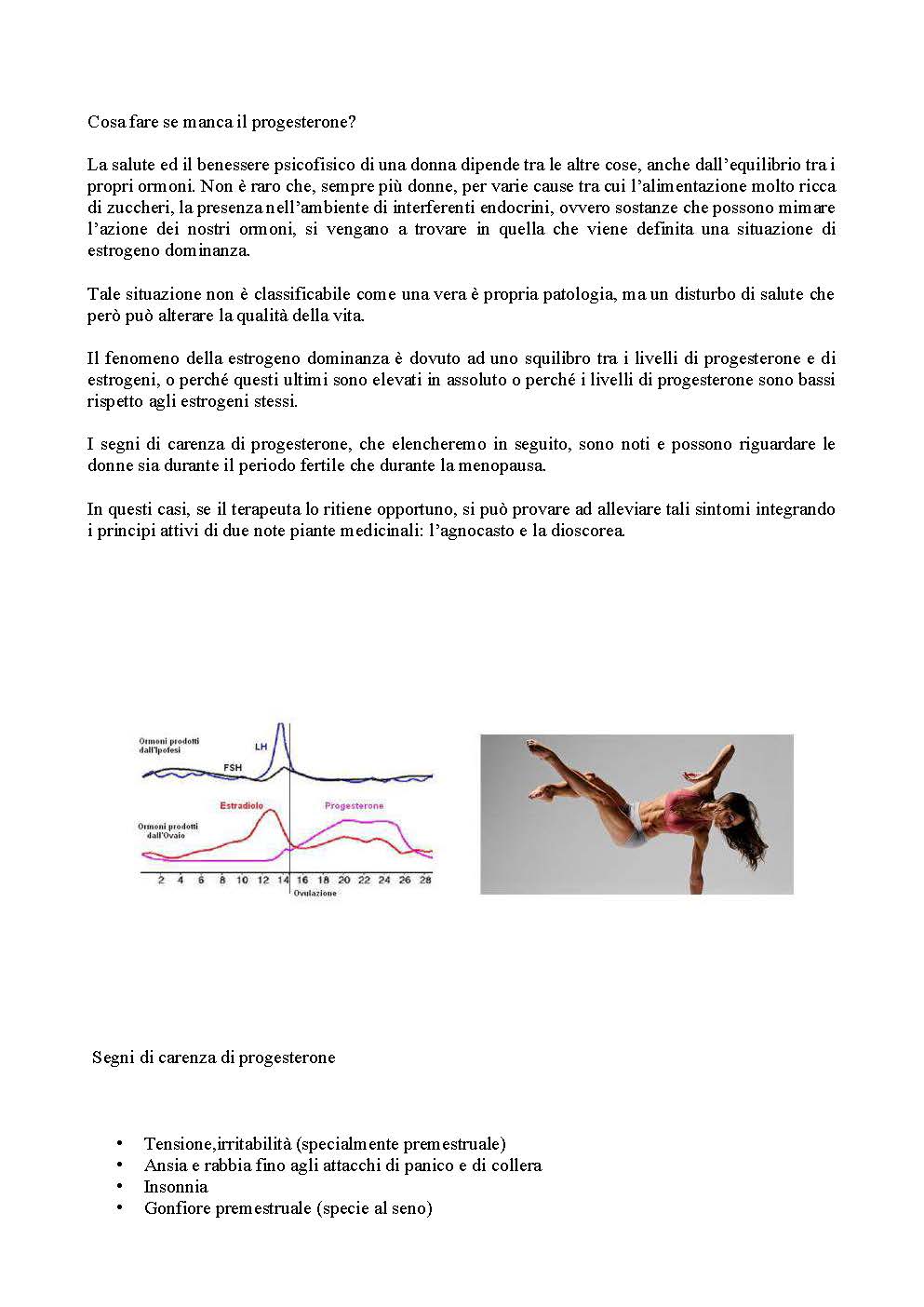 Cosa fare se manca il progesterone?